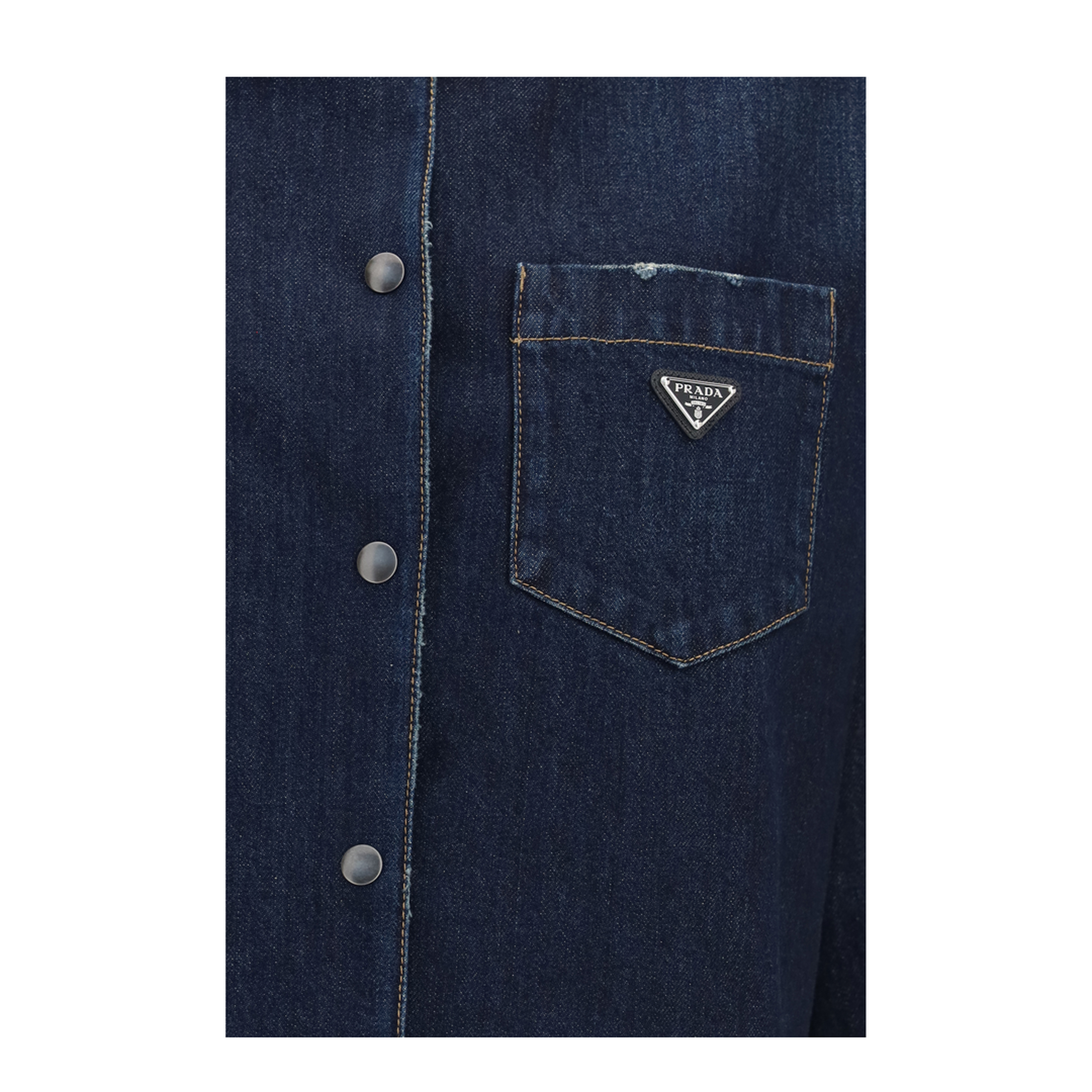 MAYFEYR - Prada - Denim Shirt With Logo - GFC070SOOO19VI