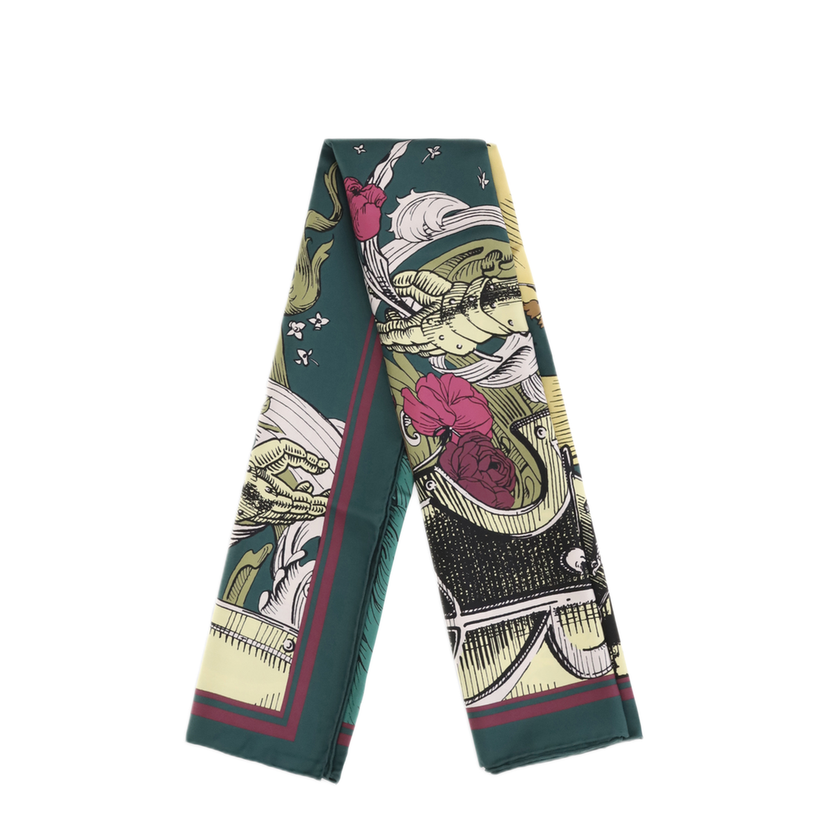 MAYFEYR - Burberry - Silk Scarf With Etched Knight - 8128270A3716