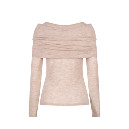 MAYFEYR -  - Lightweight Cashmere Sweater With Removable Wrap Detail - MXMFARETRA002