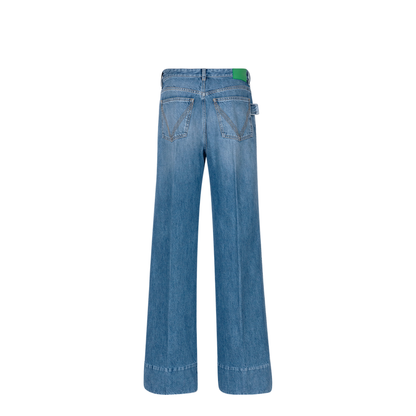 MAYFEYR - Bottega Veneta - Vintage Indigo Wide Leg Jeans - 771871V42W0