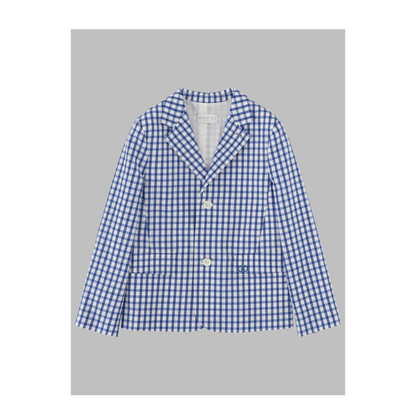 MAYFEYR - Gucci - J Sb Jacket Big
Cotton Vichy A/
Azure/White/Mix - 848674KXWA754337