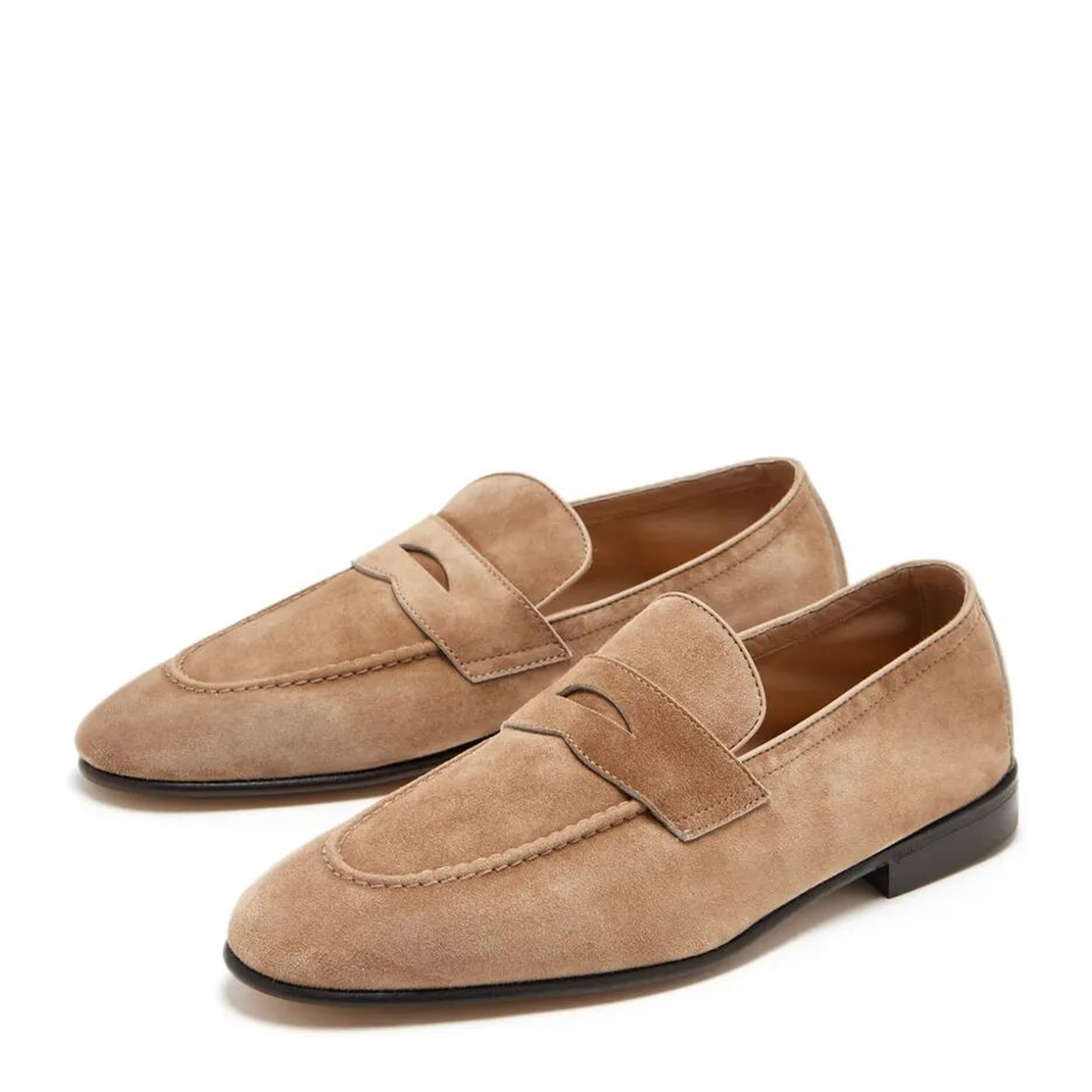 MAYFEYR - Brunello Cucinelli - Suede Soft Penny Loafers - MZUCAHG730