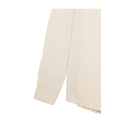 MAYFEYR - Apuntob - Beige Button Fastening Cotton Shirt - P1895TS995NATURALE