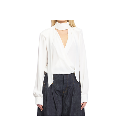 MAYFEYR - Federica Tosi - Wrap Blouse With Scarf - 4110341201