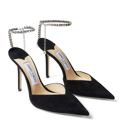 MAYFEYR - Jimmy Choo - With Heel - SAEDA100EWABLACKCRYSTAL