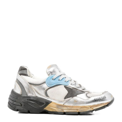 Dad-Star in Mesh and Silver Foiled Leather