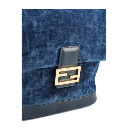 FF Flocked Denim Backpack
