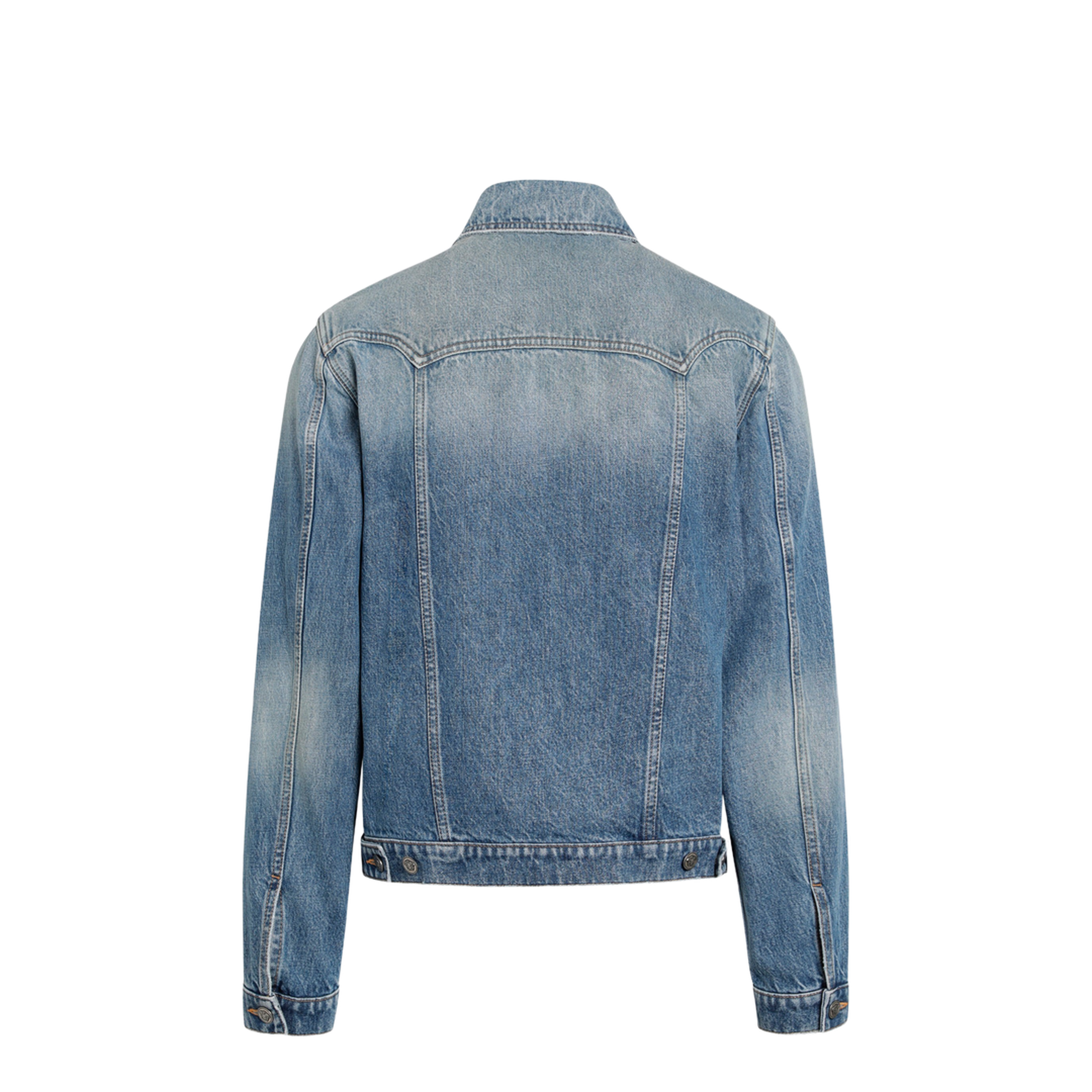 MAYFEYR - Versace - Medium Blue Stonewashed Denim Jacket - 10258251A184051D800