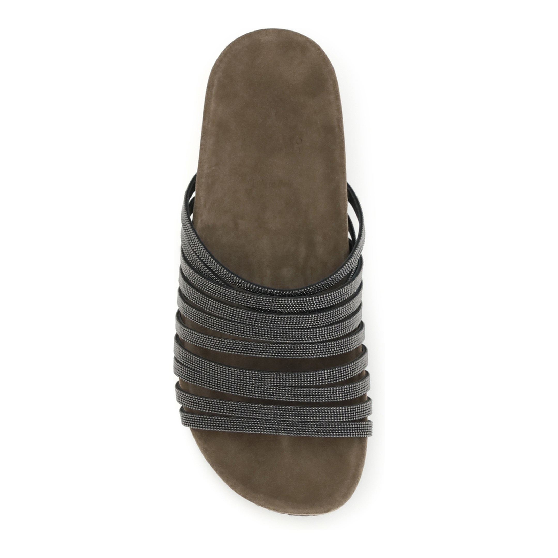 MAYFEYR - Brunello Cucinelli - Lace-Up Slides With Monili Embellishment - MZGAG3157