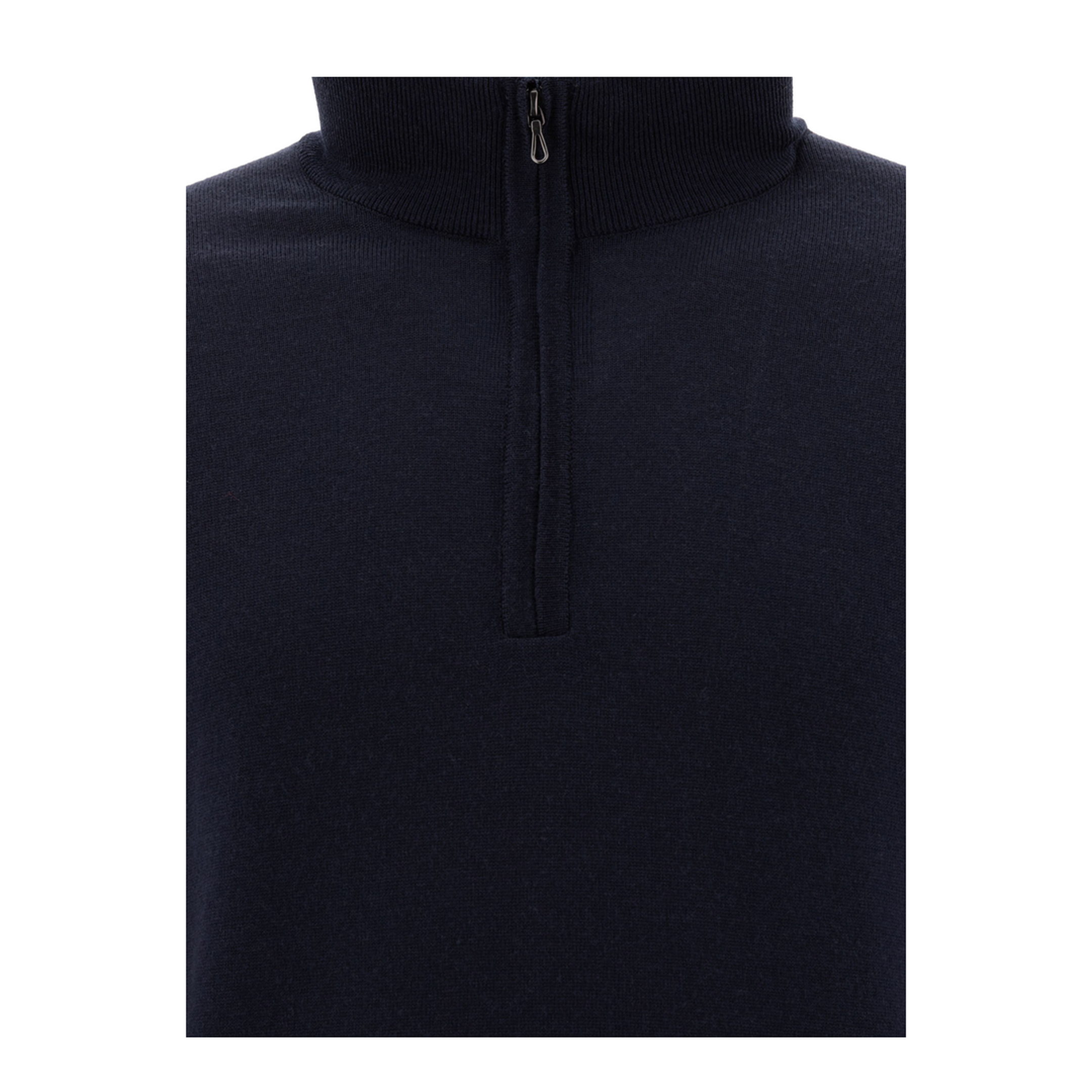 MAYFEYR - John Smedley - Merino Wool Tapton Half Zip Sweater - TAPTONMIDNIGHT