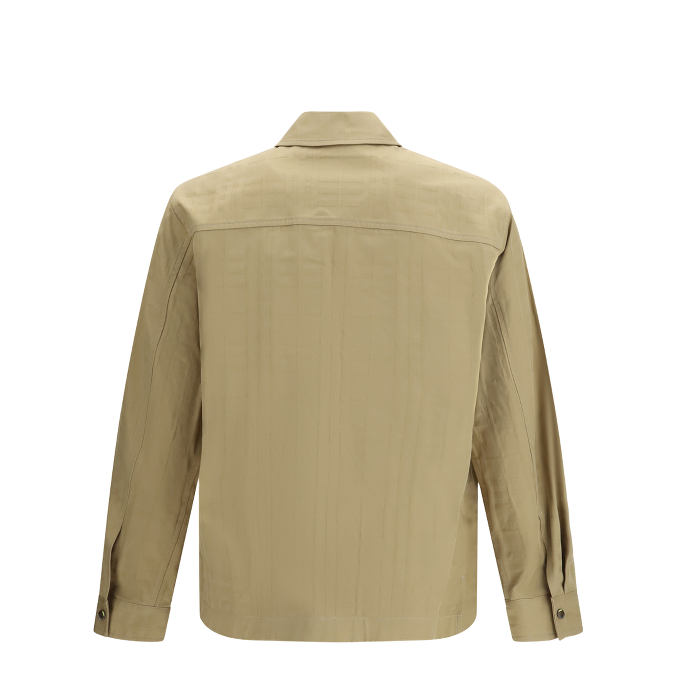 Check Cotton Zip-Up Shirt