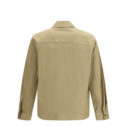Check Cotton Zip-Up Shirt