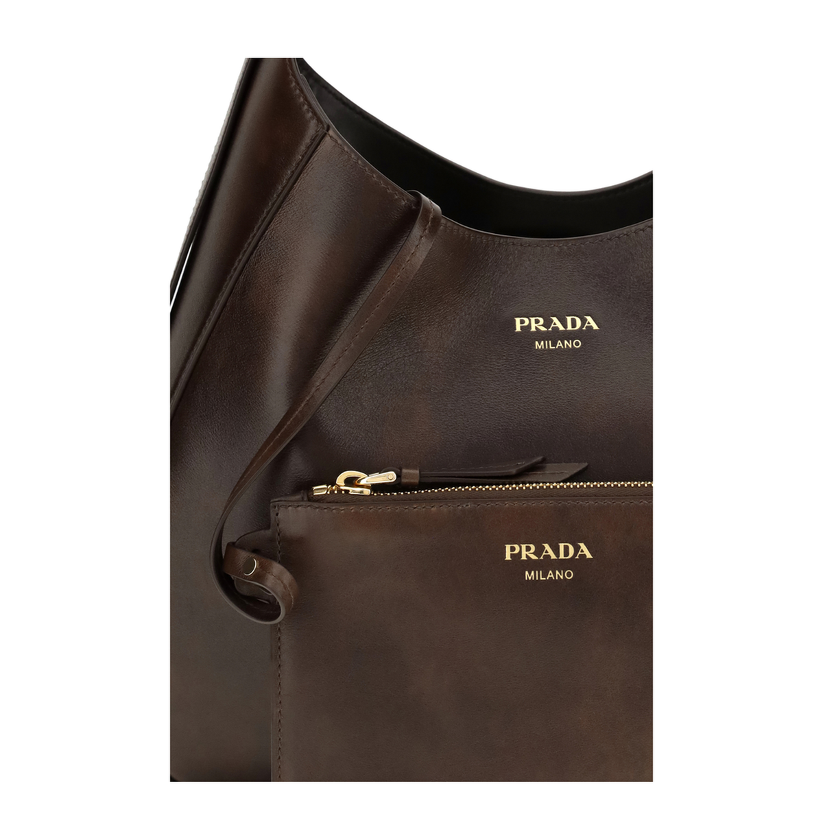 MAYFEYR - Prada - Boogie Medium Leather Shoulder Bag - 1BC300VOOO2ZRNF0324