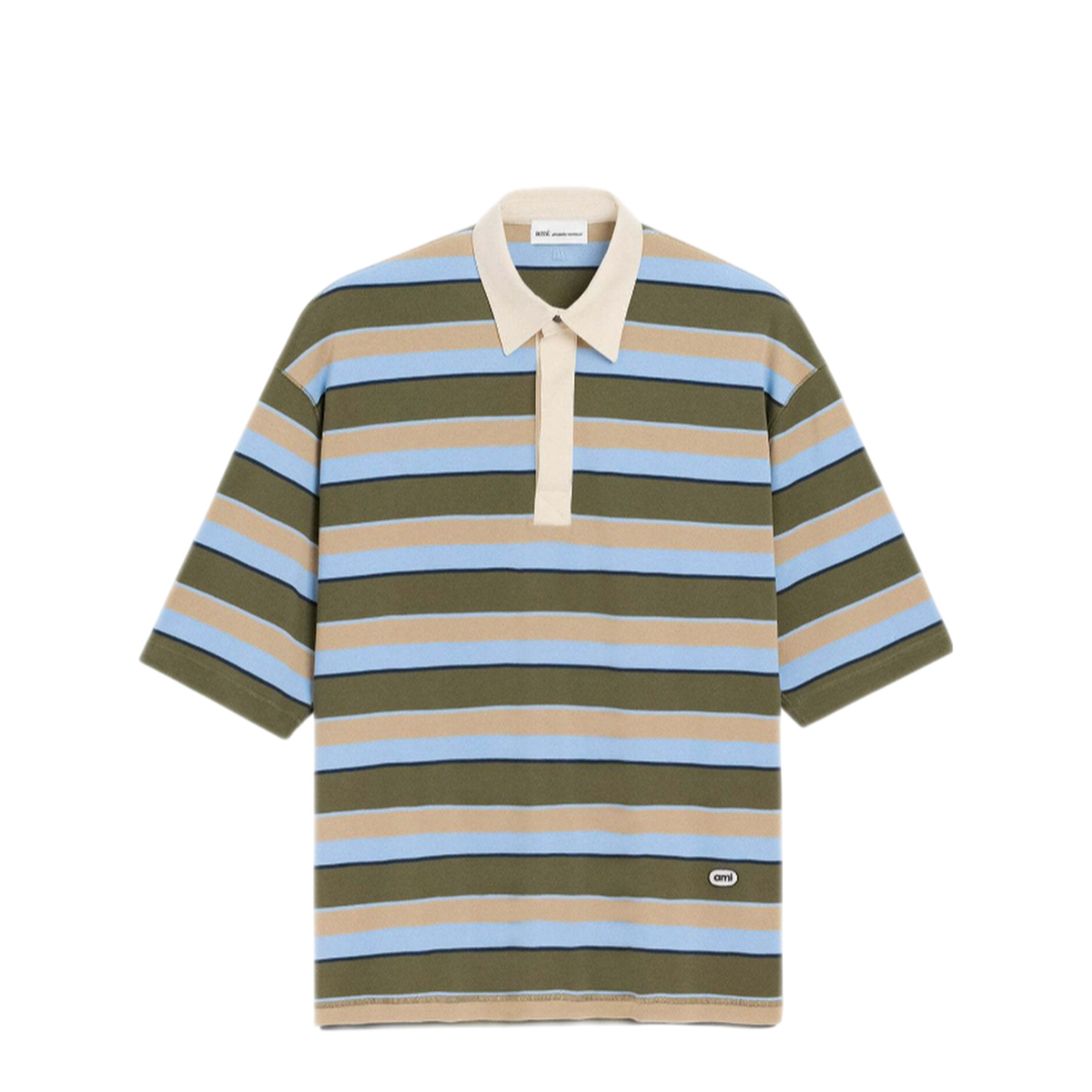 MAYFEYR - Ami Paris - Cotton Polo Shirt With Logo - UPL424JE0209A073