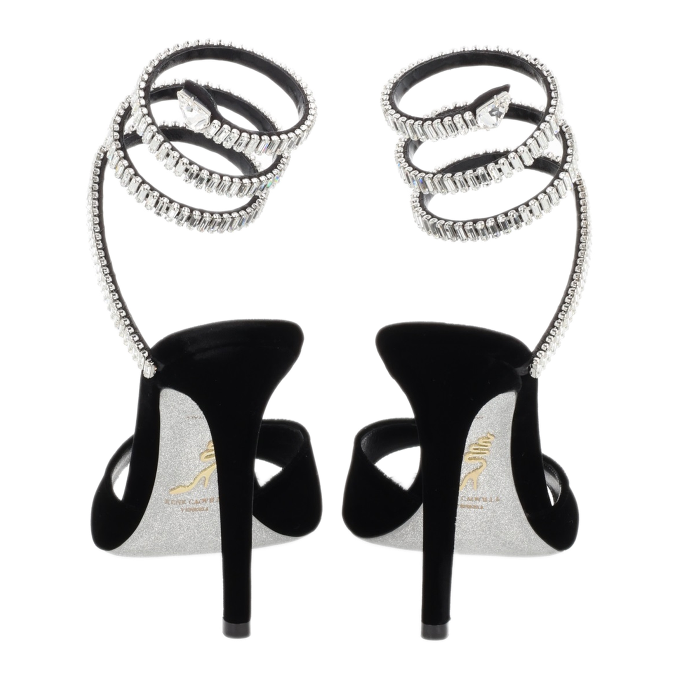 MAYFEYR - Rene Caovilla - Cleo Spark Velvet Heels - C12610105VL01V065