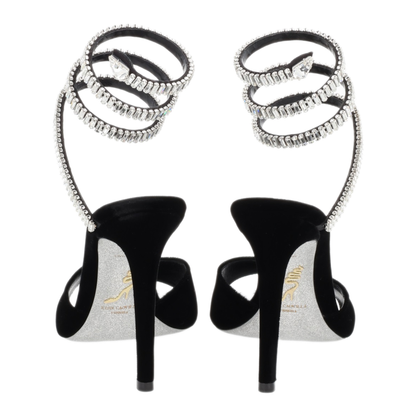MAYFEYR - Rene Caovilla - Cleo Spark Velvet Heels - C12610105VL01V065