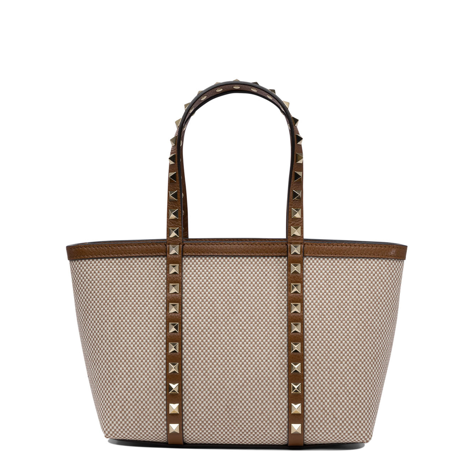 Two-tone Canvas Medium Rockstud Handbag
