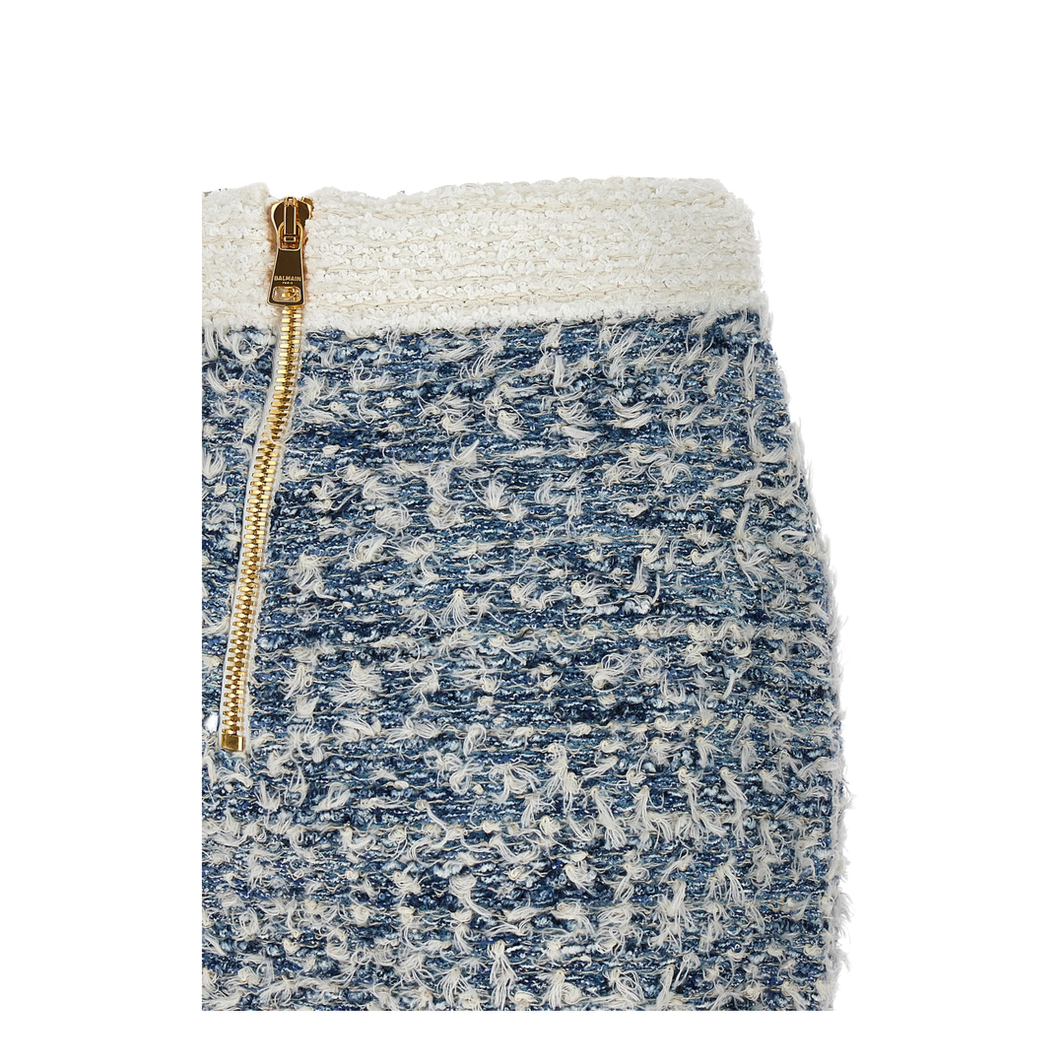 Fringed Tweed Skirt