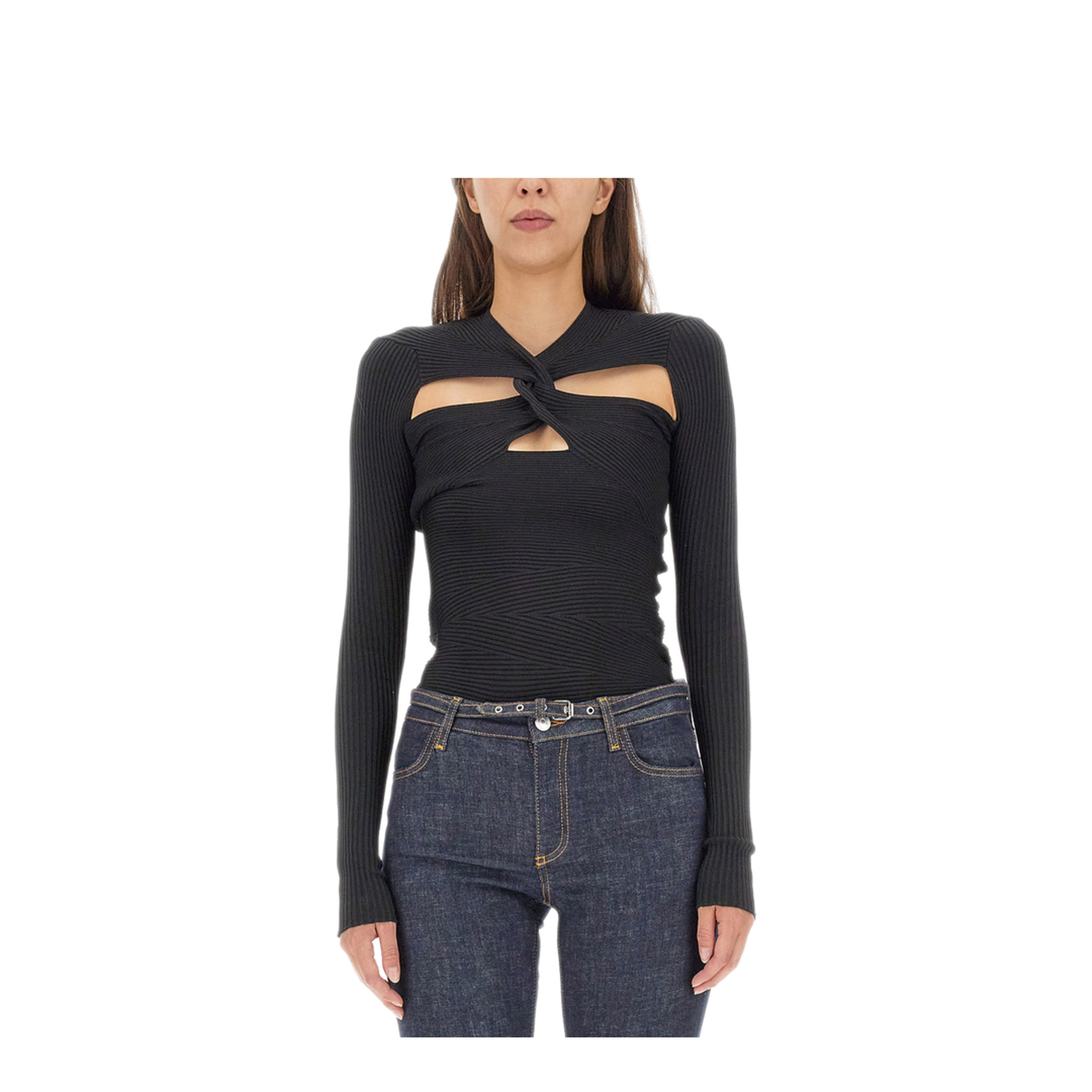 MAYFEYR - PHILOSOPHY DI LORENZO SERAFINI - Mesh With Cut Out Details - 048657020555