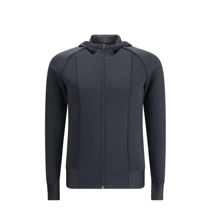 Black Neoprene Sweatshirt