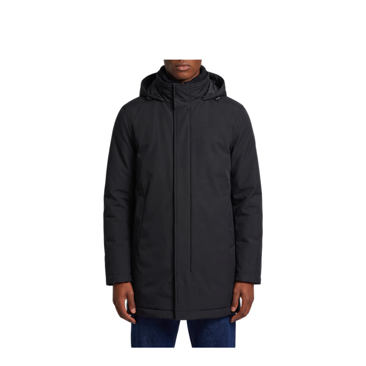 MAYFEYR - Herno - Black Knit Collar Jacket - PI001155U126389300