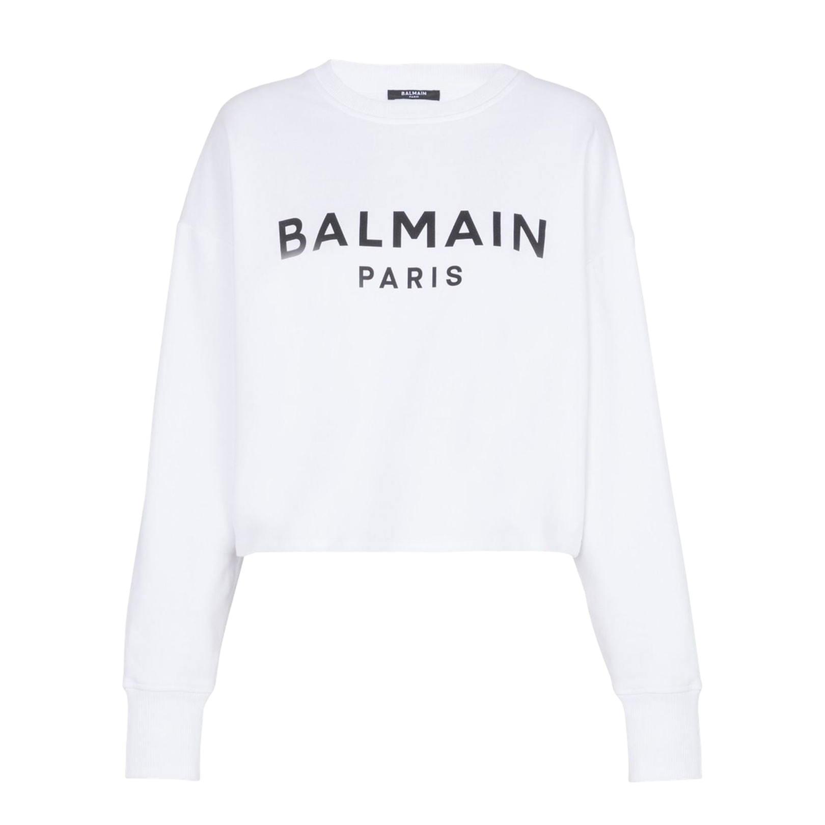 Logo Organic Cotton Cropped Sweatshirt