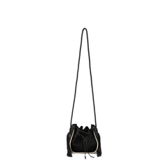 Nellcôte Small Leather Bucket Bag - Black