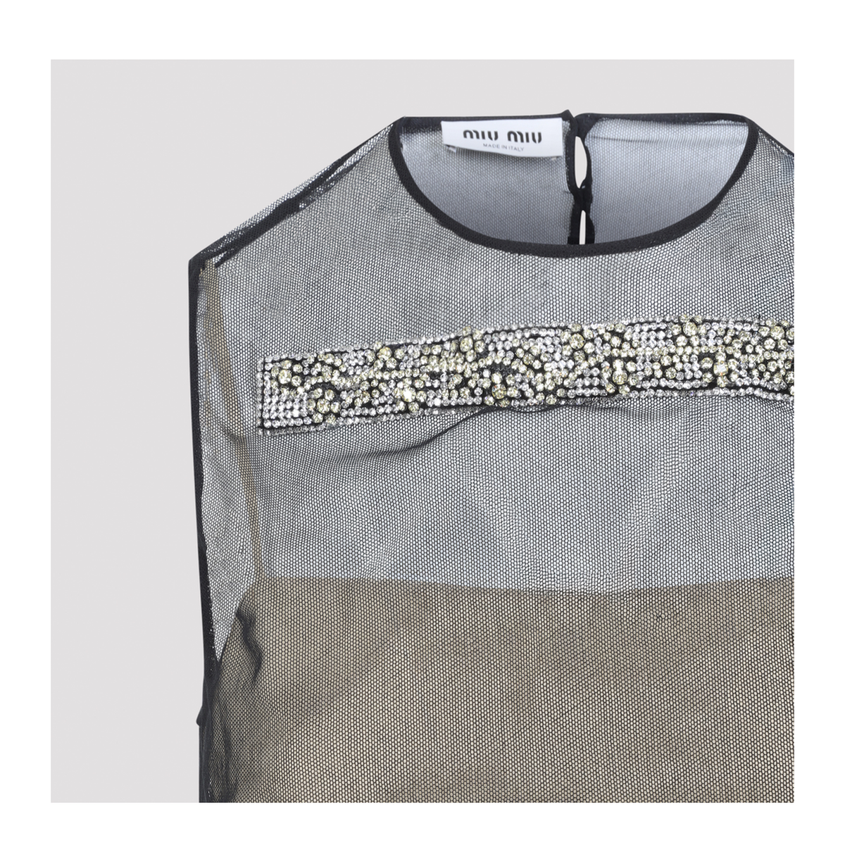 MAYFEYR - Miu Miu - Grey Cotton Top - MT2298SOOO6791F0002