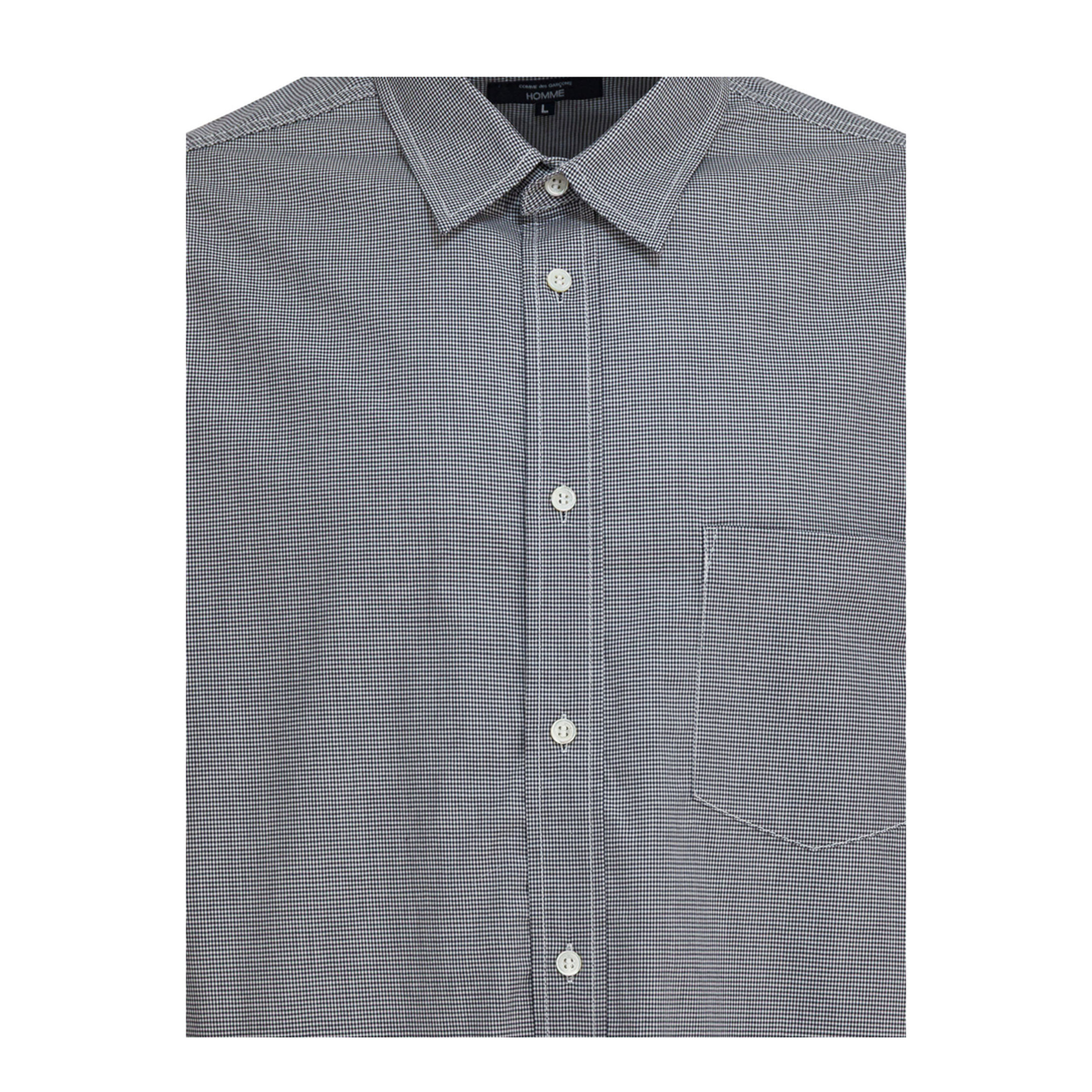 MAYFEYR - Comme Des Garçons Homme - Cotton Inset Shirt - HPB019W251WHITEBLACK