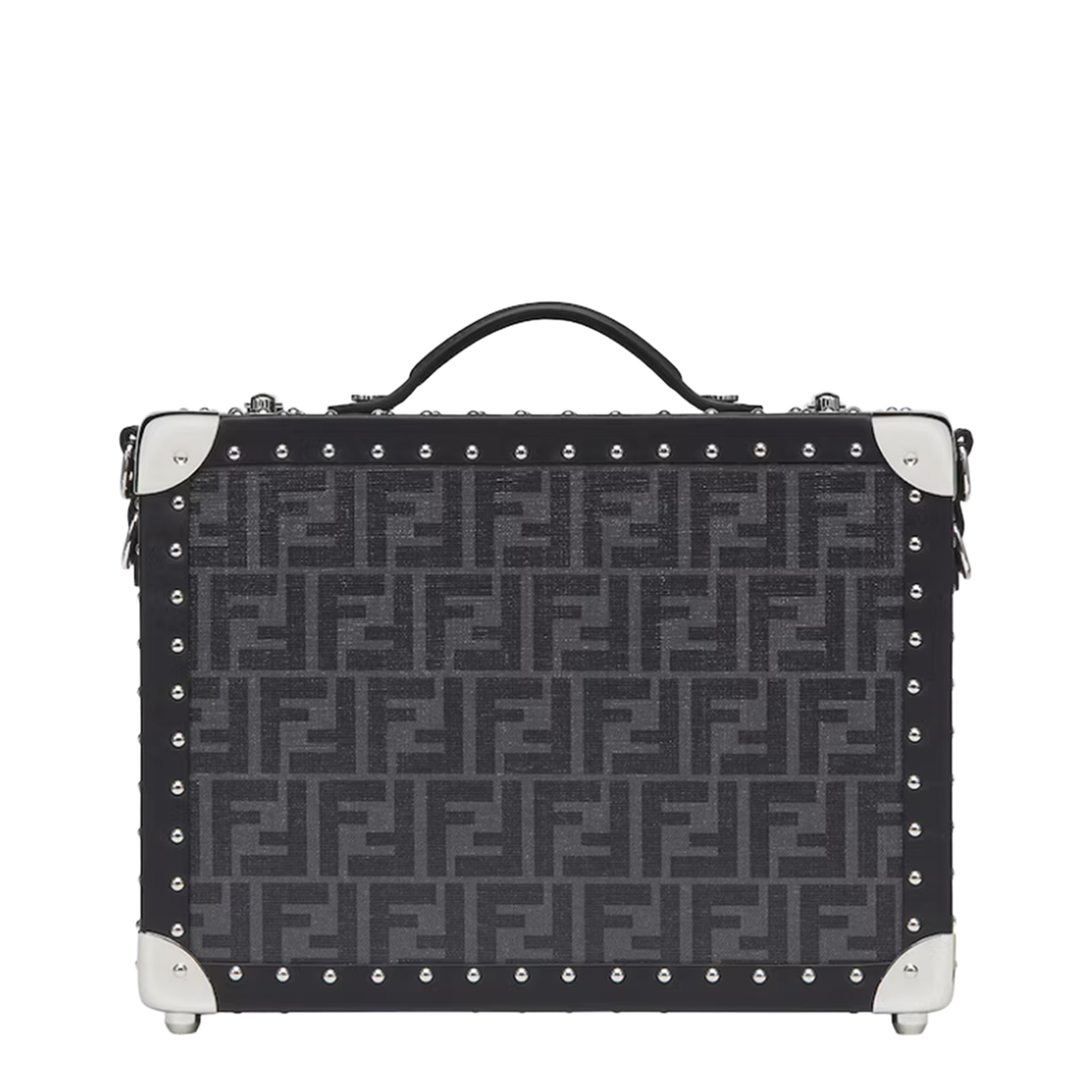 Baguette Medium Canvas Top Handle Bags - Black