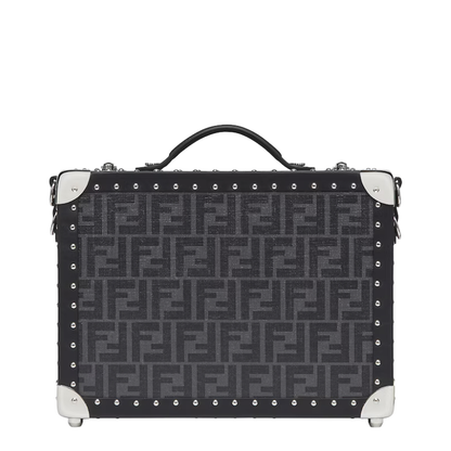 Baguette Medium Canvas Top Handle Bags - Black