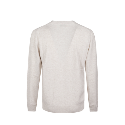 Logo Crewneck Sweater White
