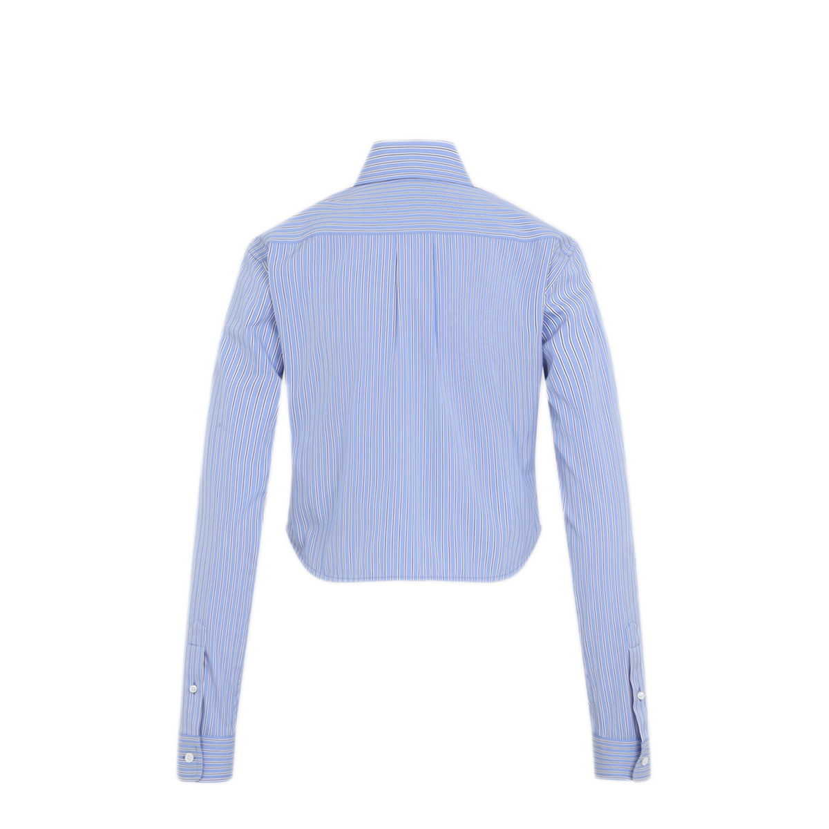 MAYFEYR - Balenciaga - Cropped Shirt In Light Blue Stripes - A002AZTUM284202