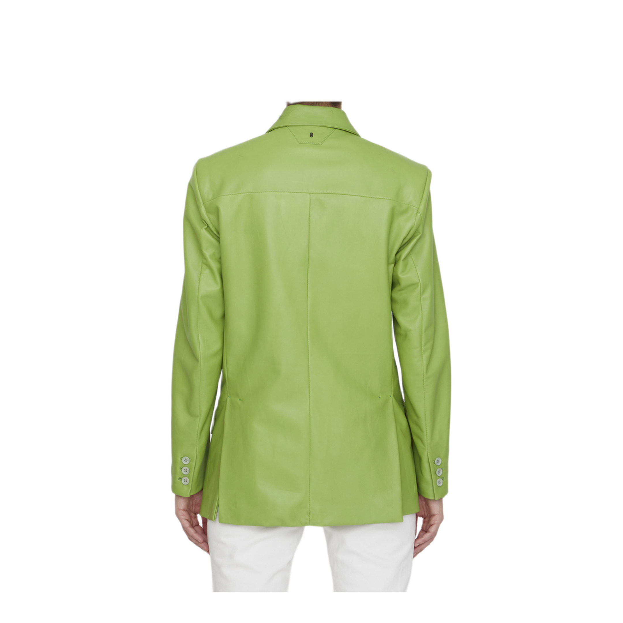 MAYFEYR - Salvatore Santoro - Lime Leather Jacket - S23SANTD-44060DGLOVLIME