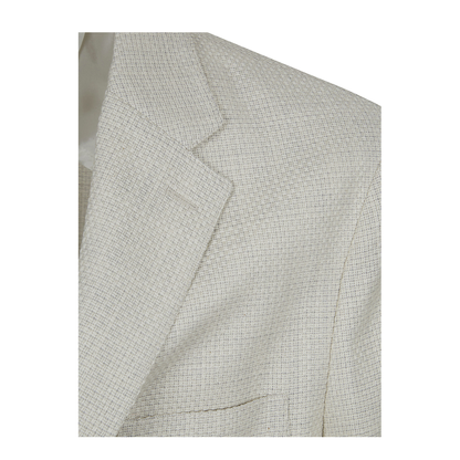 Single-Breasted Cotton-Blend Jacket