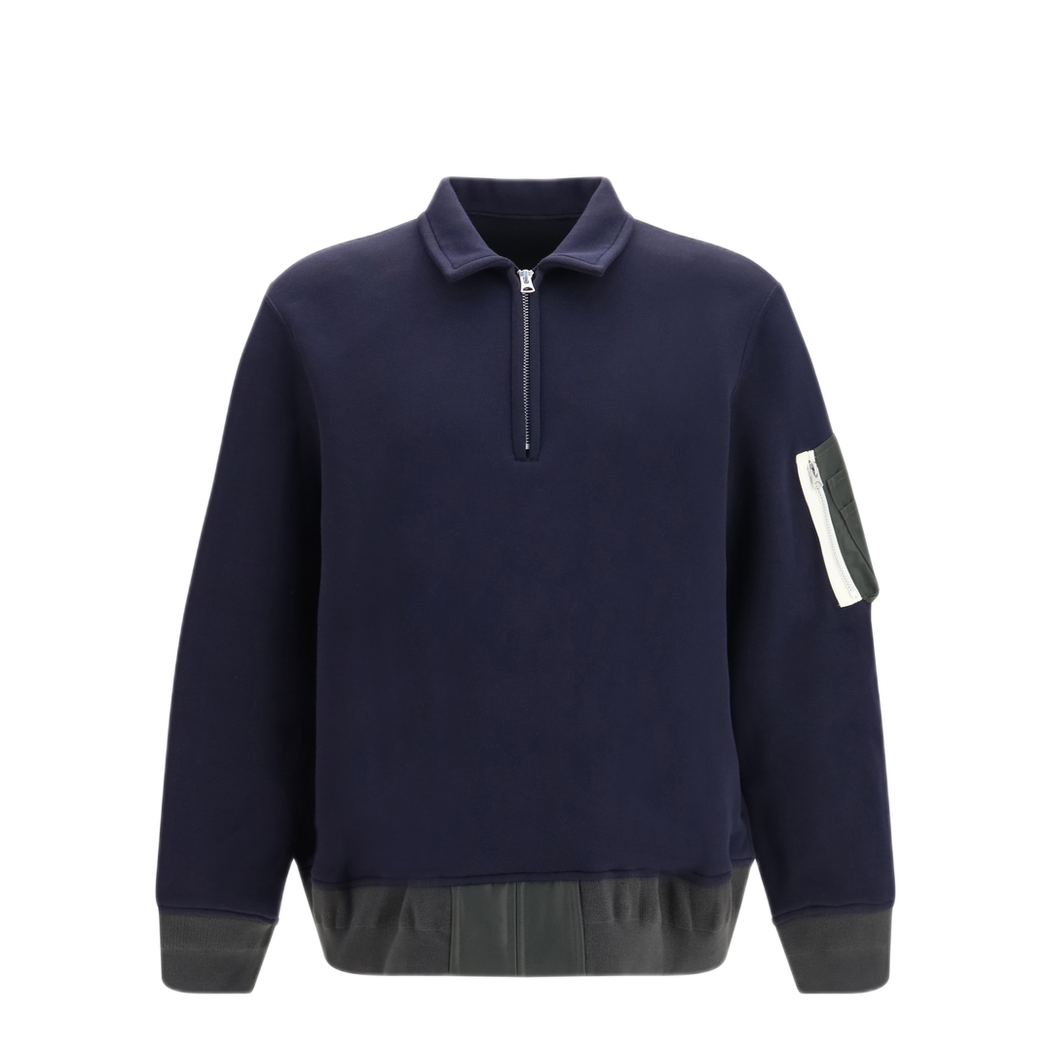 MAYFEYR - Sacai - Terry Cloth Zip Polo - 2604138M233