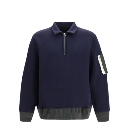 MAYFEYR - Sacai - Terry Cloth Zip Polo - 2604138M233