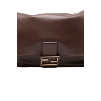 Mamma Baguette Medium Leather Shoulder Bag - Brown
