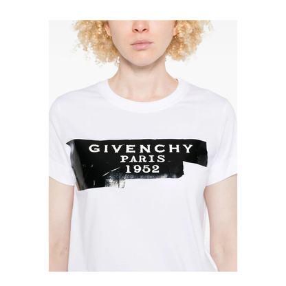 MAYFEYR - Givenchy - Cotton T-Shirt With Tape Print - BW70FJP78U