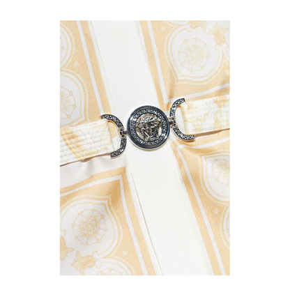 Belted Silk Dress Gold