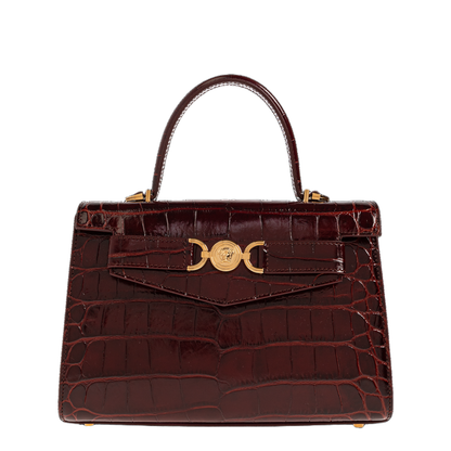 Medusa 95 Hand Bag Leather Red