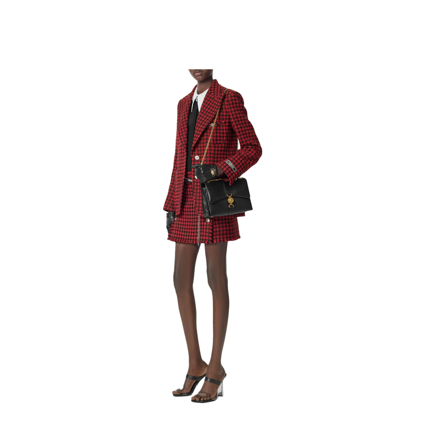 Tweed Check Mini Skirt