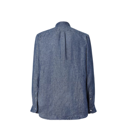 MAYFEYR - Fendi - Comfort Fit Chambray Shirt With Embroidery - FS1296AVZGF0QA2