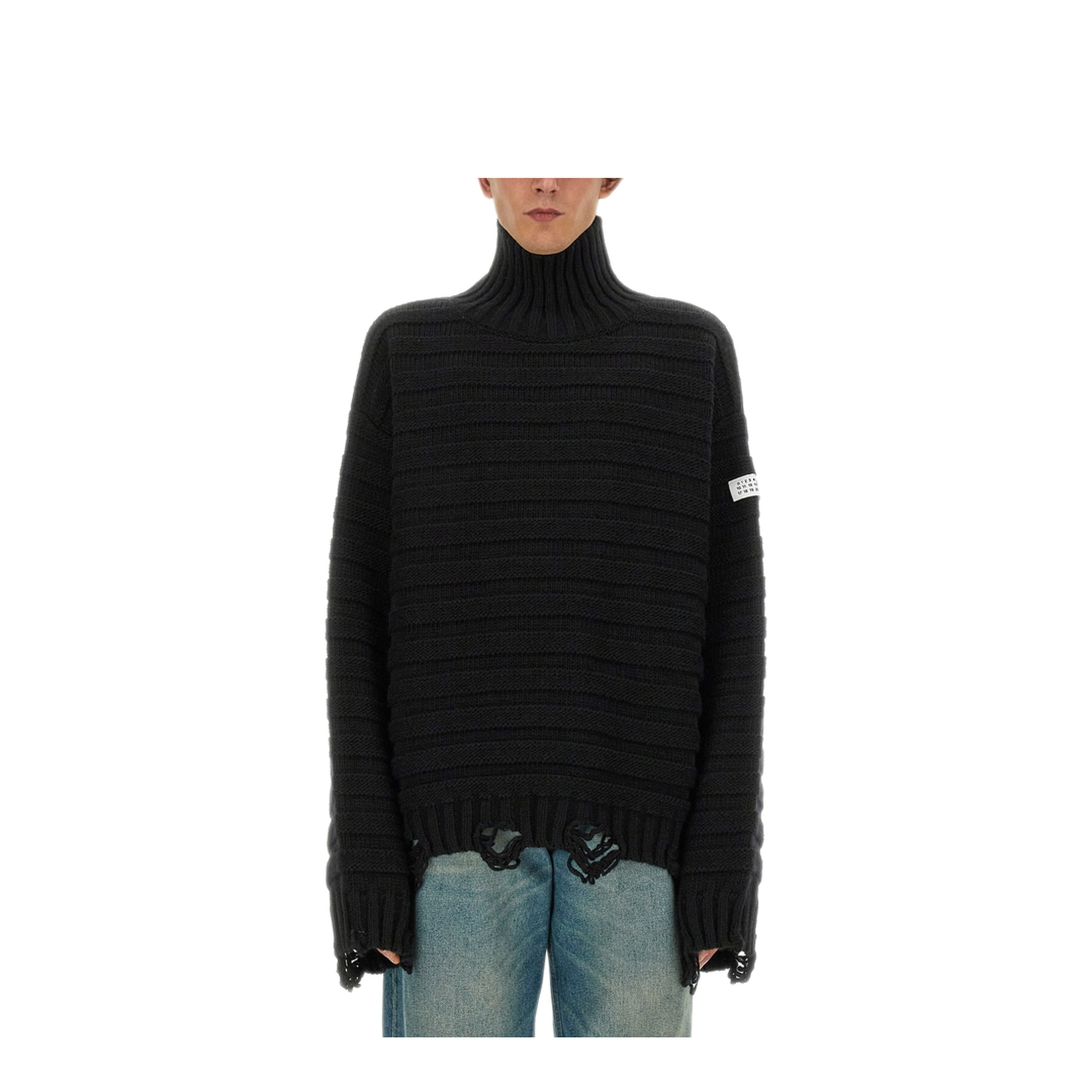 MAYFEYR - Mm6 Maison Margiela - High Neck Sweater - SH0HA0004M13040900