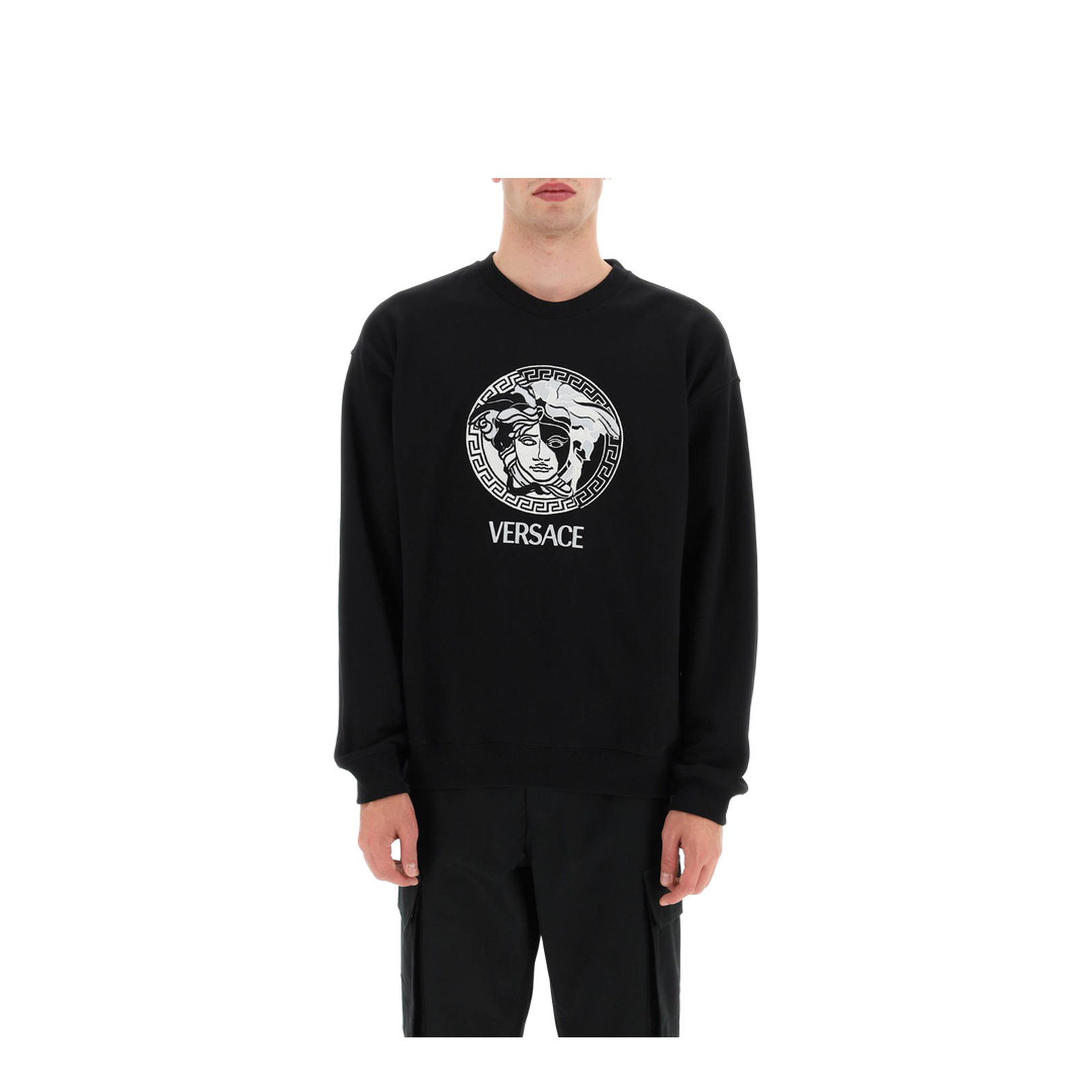 Sweatshirt with Medusa Logo