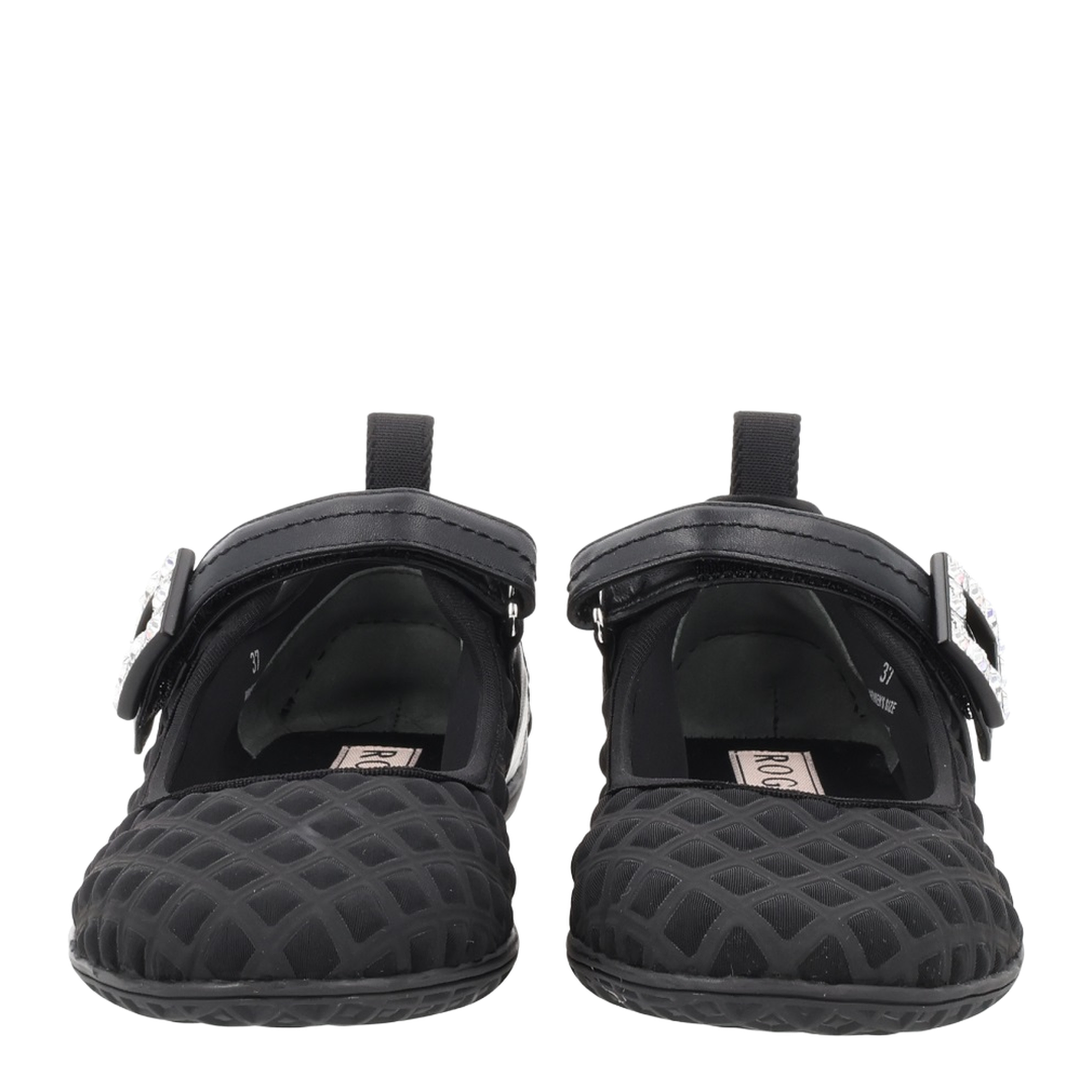 Low Babies Ballerina Flats in Embossed Fabric