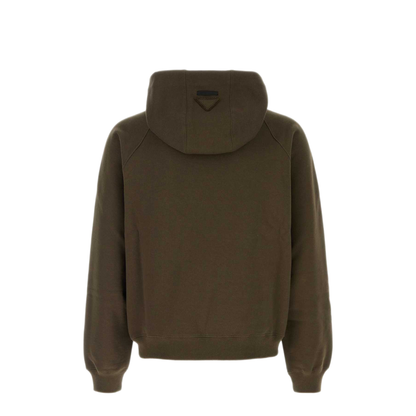MAYFEYR - Prada - Olive Green Cotton Sweatshirt - UJL58DSOOO6382F0334