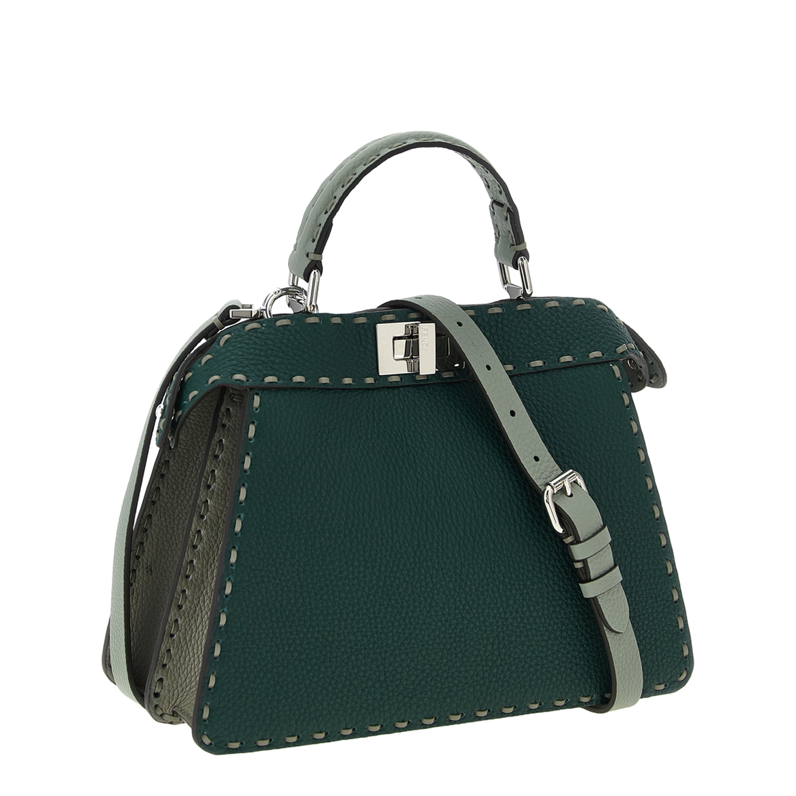 Small Peekaboo Iseeu Tote Bag In Green