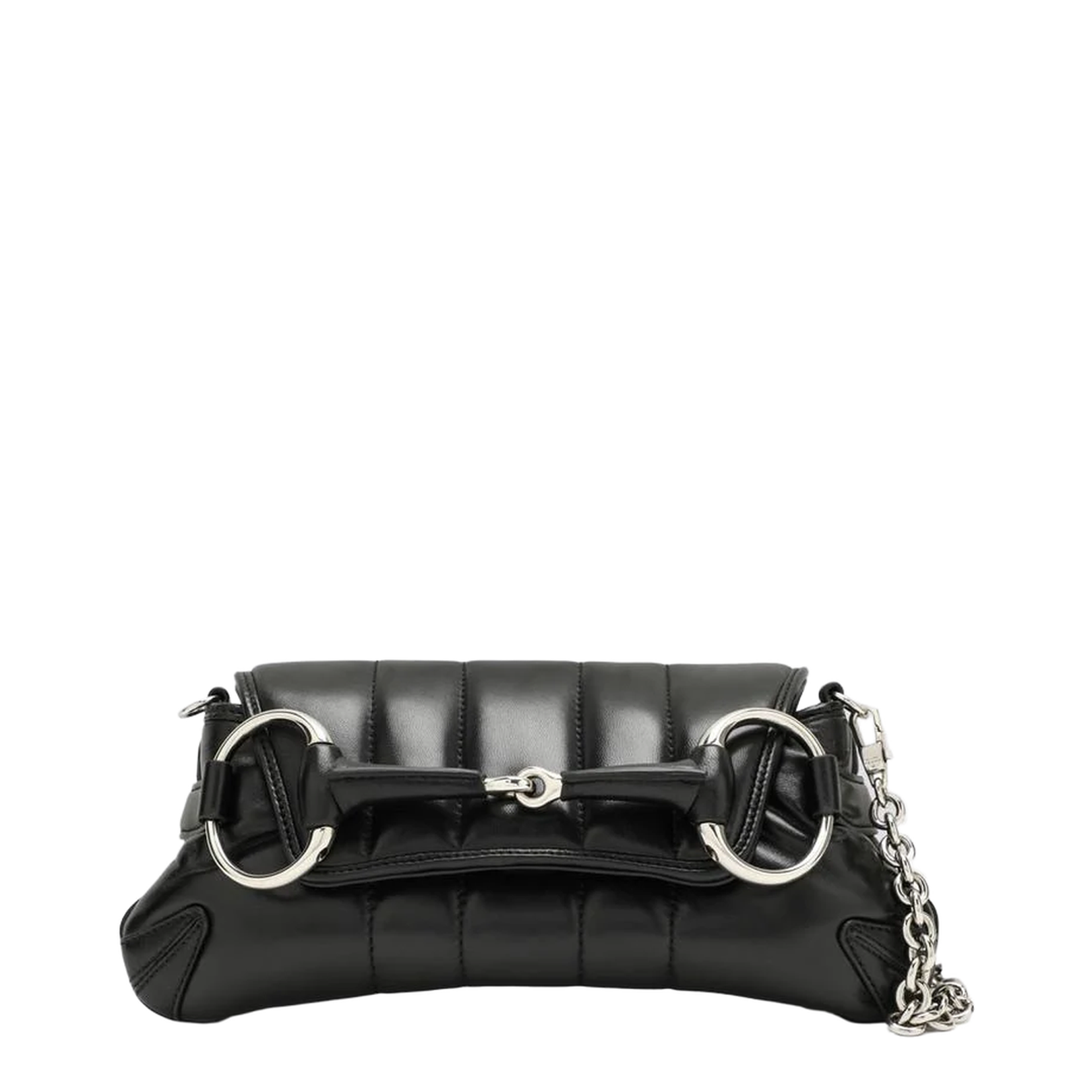 Horsebit Chain Small Black Bag