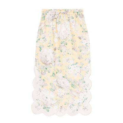 Acacia Printed Linen Skirt